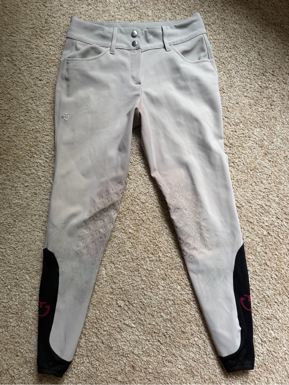 Cavalleria Toscana Tan Knee Patch Breeches - IT42/US28